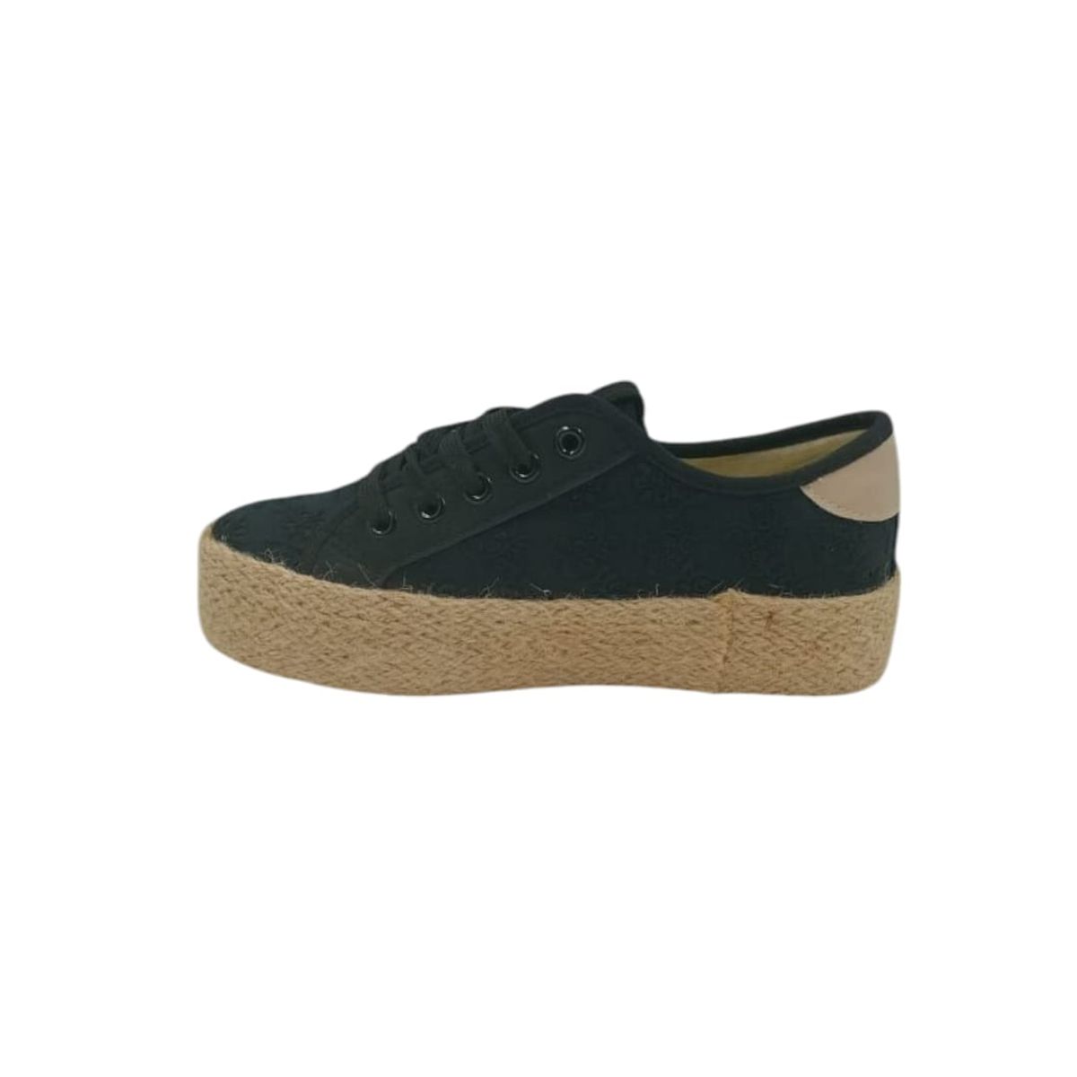 HERIEL - Zapatilla Negra Textil Mujer