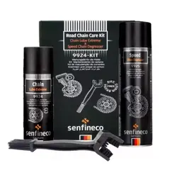 GENERICO - Pack Limpiador Y Grasa Chain Lube Cadena De Moto Senfineco