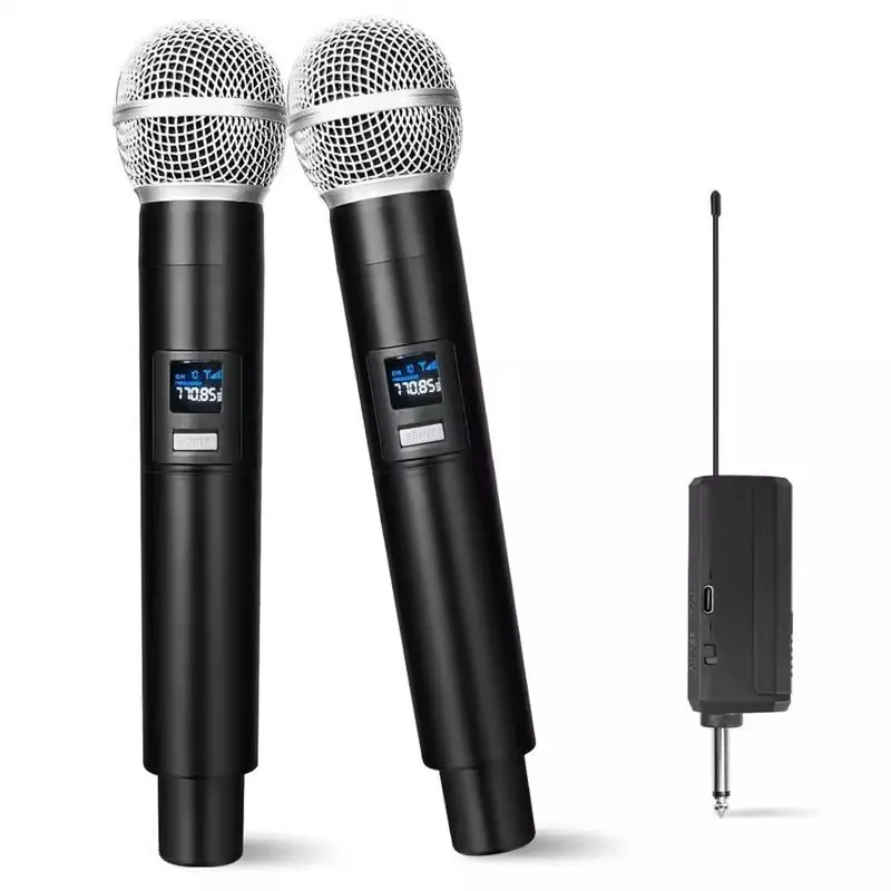 KUANGYE - X2 Micrófono Inalambrico Con Pantalla Led Recargable