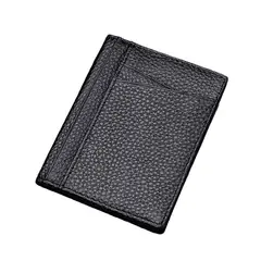 KUANGYE - Tarjetero Rifd Bifold Cuero. (ultra Delgado) 8 Tarjetas