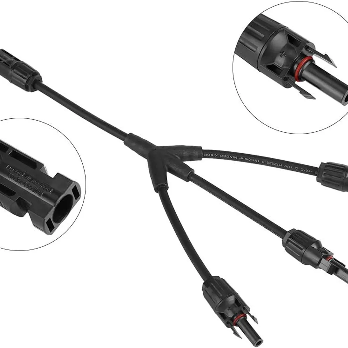 KUANGYE - Mc4 Y 3 A 1 - Mc4 Rama - Conector Para Panel Solar (par)