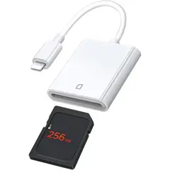 KUANGYE - Cable Adaptador Usb 3.0 Para Lightning A Memoria Sd Camara.