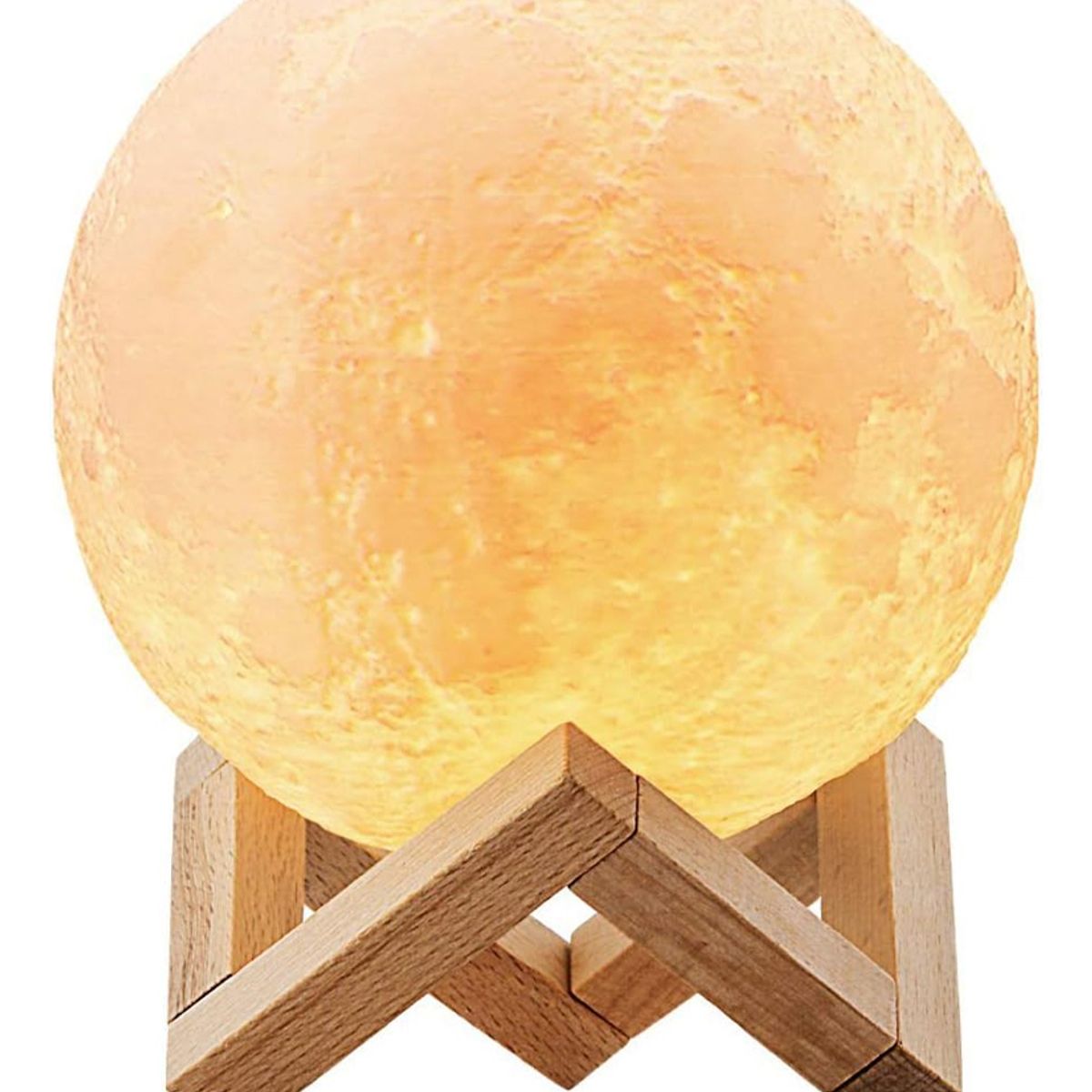 EDWINAYY - Lámpara Luna 3d Led 12 Colores Hogar Velador 15cm