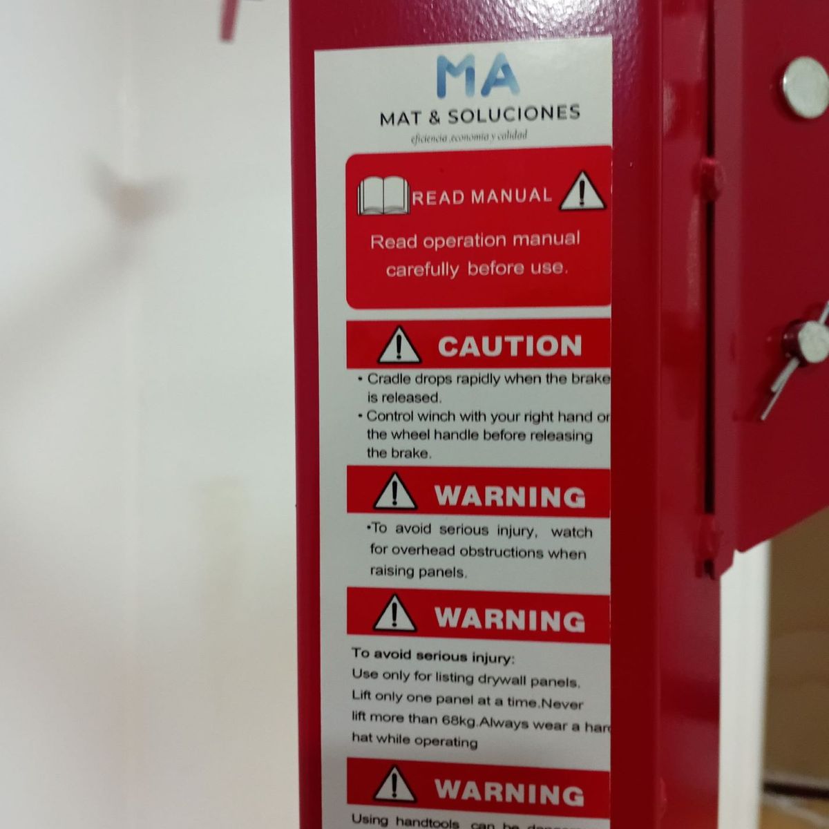 GENERICO - Elevador de placas  yeso -cartón