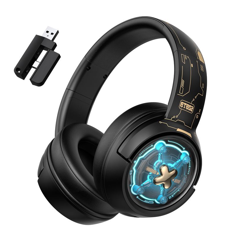 ONIKUMA - Onikuma GT802 Audífonos de juego Bluetooth de tres modos Negro
