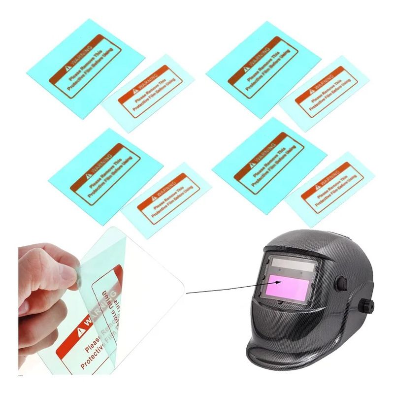 GENERICO - 8x Micas De Repuesto Para Máscara De Soldar Fotosensible