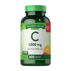 NATURE'S TRUTH - Vitamina C 1000mg & Wild Rose Hips 300 Comp.
