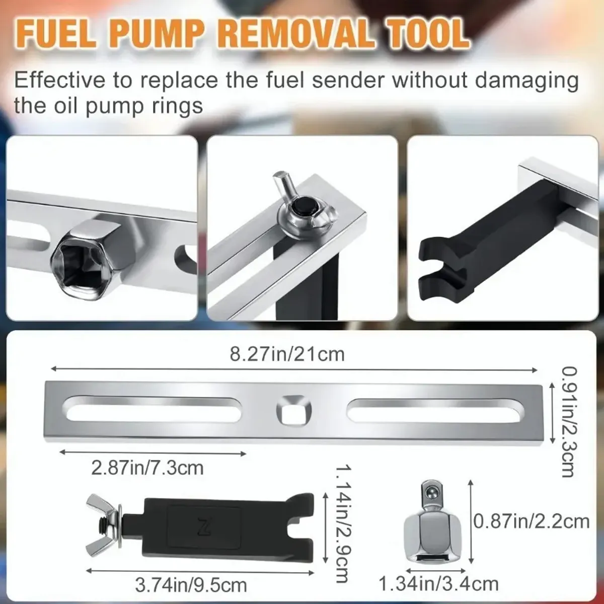 KUANGYE - Llave Para Quitar Tapa De Bomba De Gasolina Ajustable