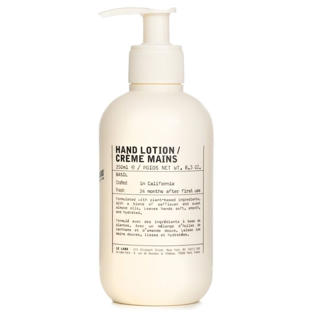 LE LABO - Loción Manos Basil Hand 250ml Le Labo