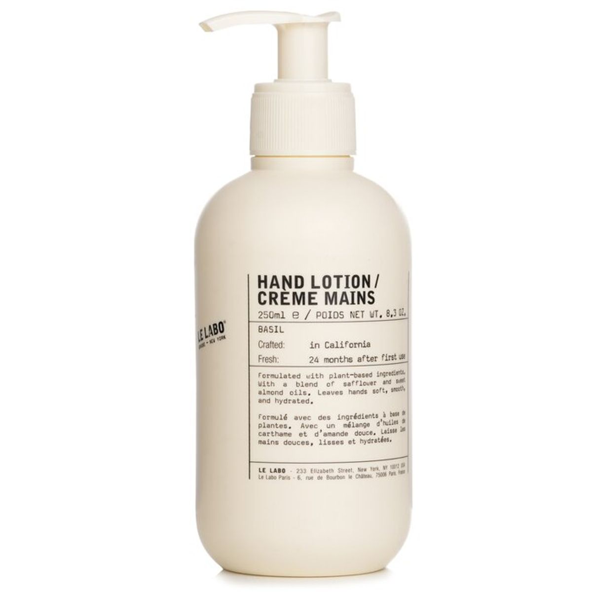 LE LABO - Loción Manos Basil Hand 250ml Le Labo