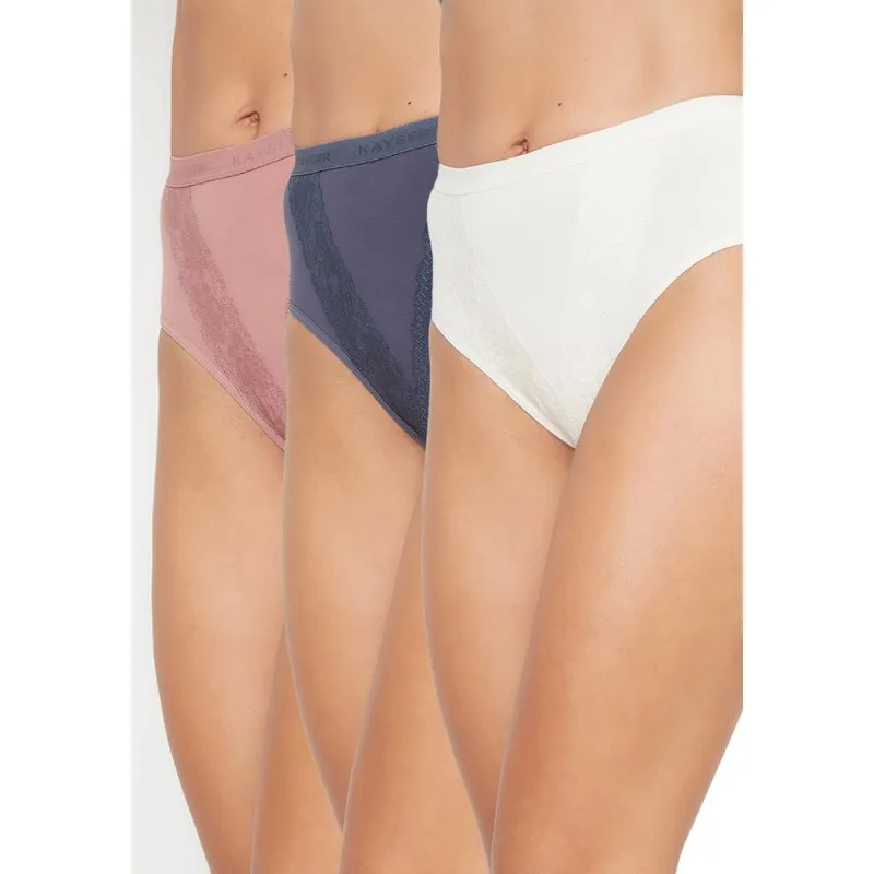 KAYSER - Pack 3X Calzon Maxi Algodón P31080-ROS Kayser - Rosa