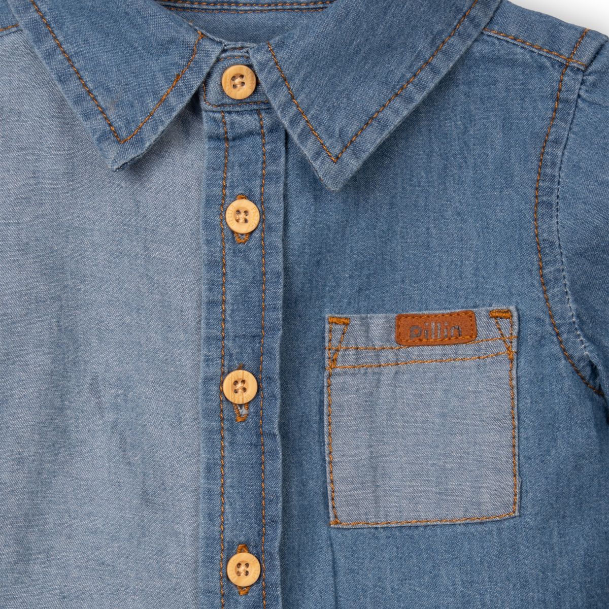 PILLIN - Camisa  Niño Denim Pillin (PVC705-25DEN3)
