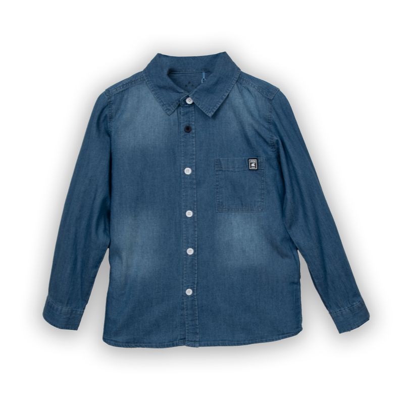 PILLIN - Camisa Denim Pillin PVC716-25DEN2 - Azul