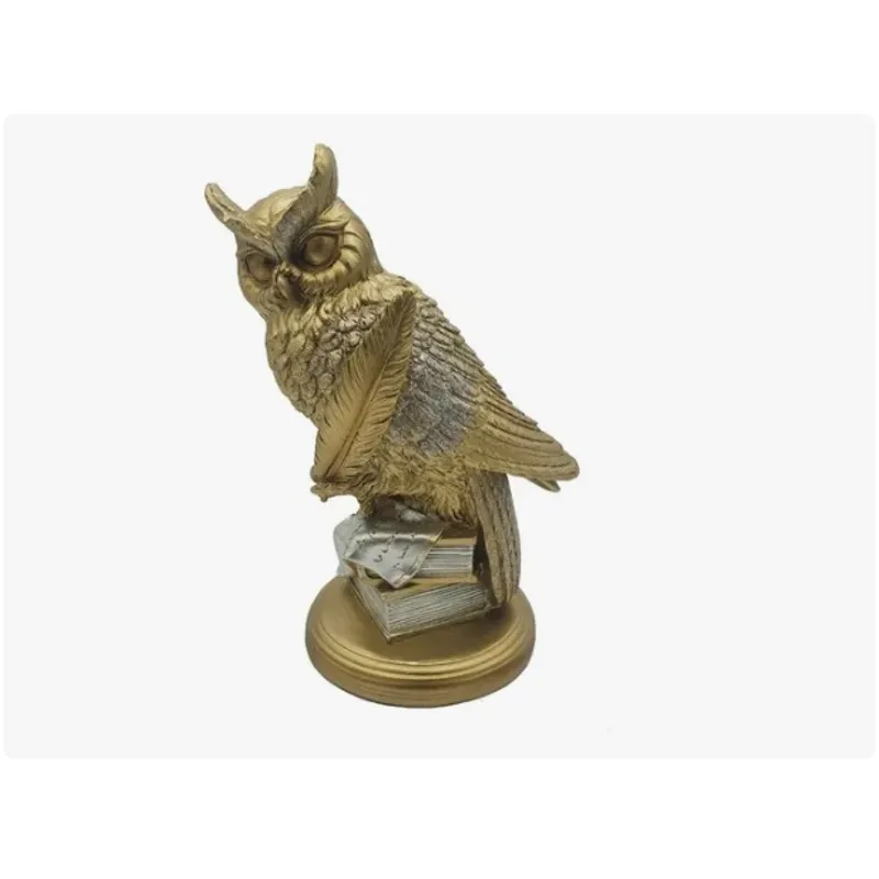 GENERICO - Búho Figura Decorativa Dorado