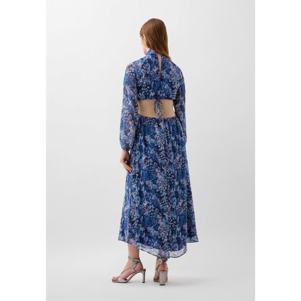 SCALPERS - VESTIDO MIDI PRINT ABERTURAS