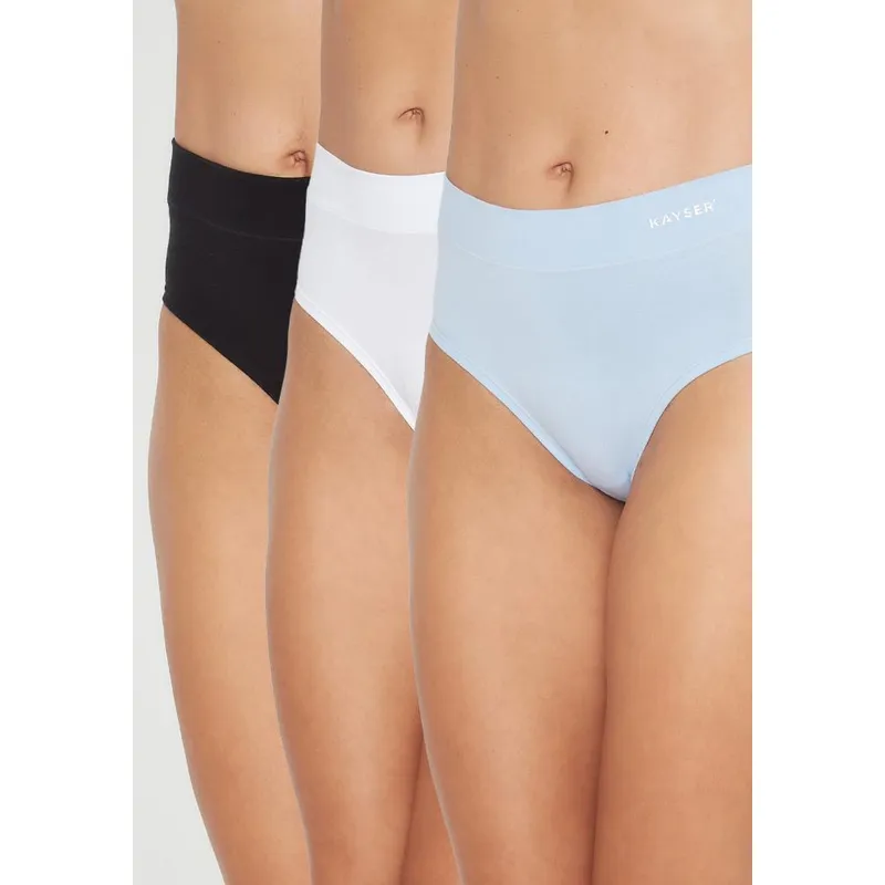 KAYSER - Pack 3X Calzon HI-Leggs Algodón P311.80-CEL2 Kayser