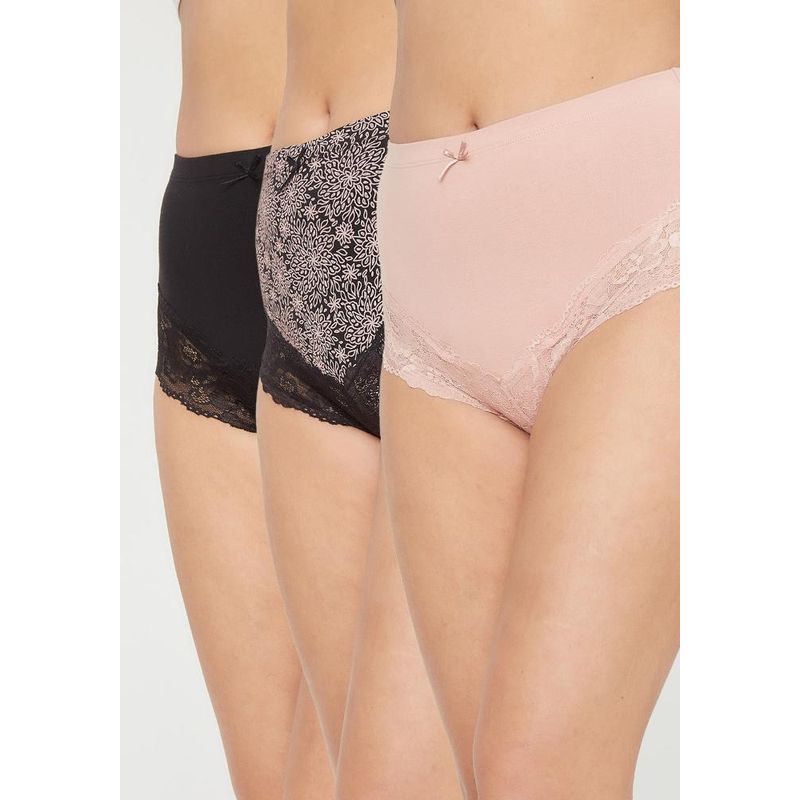 KAYSER - Pack 3X Pantaleta Algodón P3145053-NEG7 Kayser - Negro