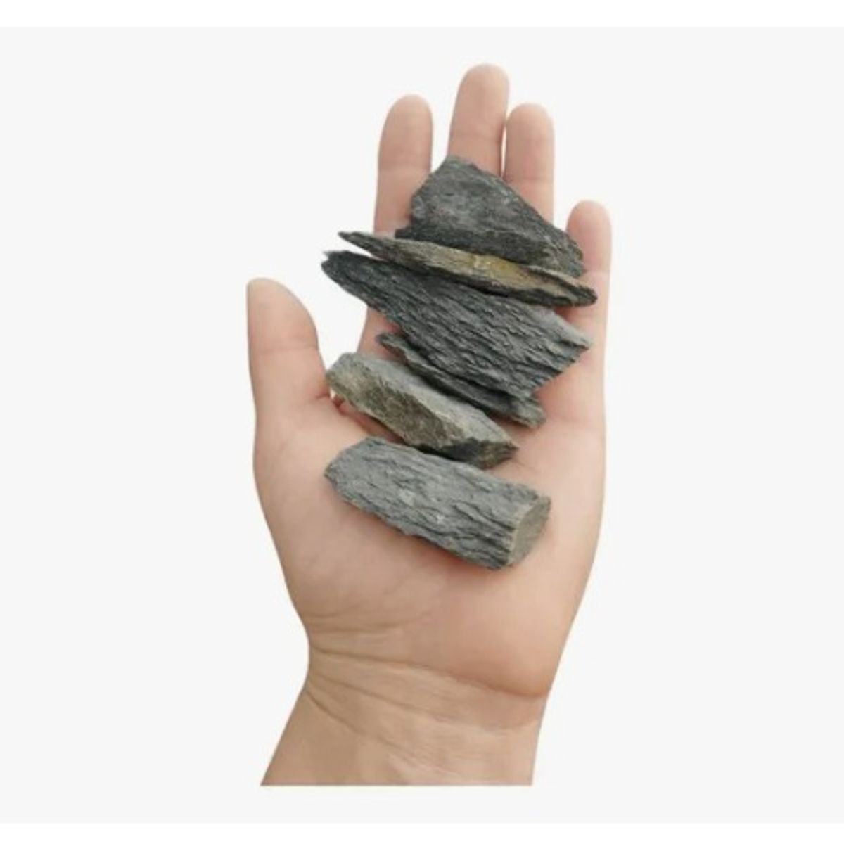 GENERICO - Piedra Natural Laja Decorativa para Terrario. 100 Gr