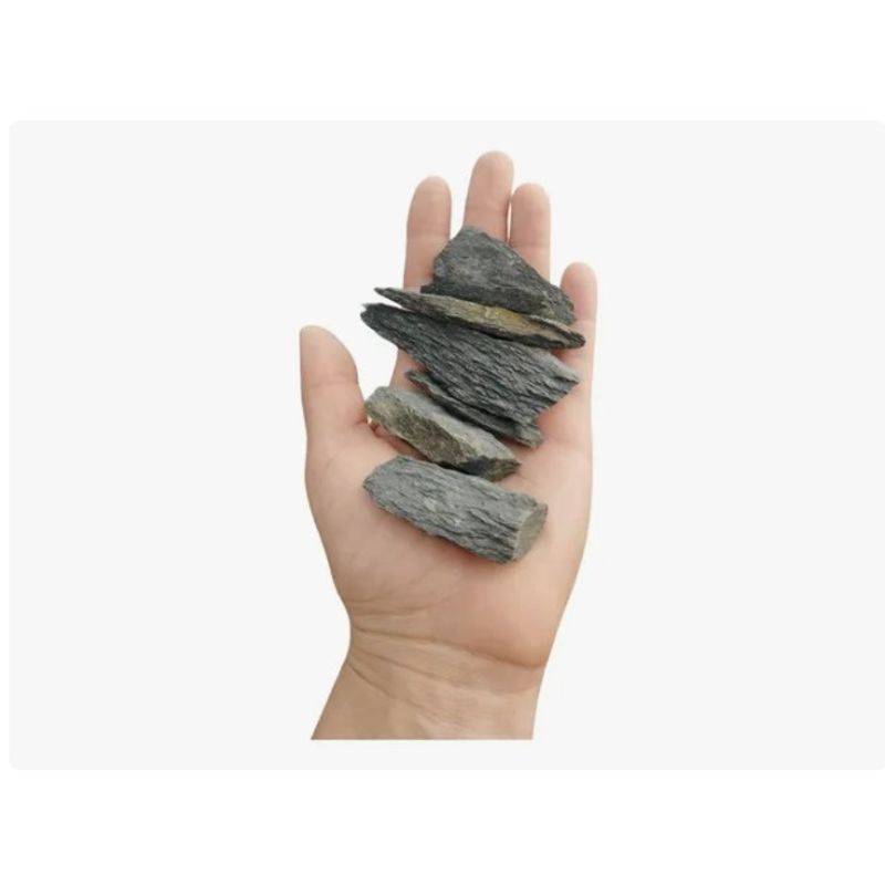 GENERICO - Piedra Natural Laja Decorativa para Terrario. 100 Gr