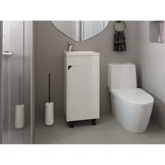 TUHOME - Vanitorio Bethel 1 Puerta 864x40x325 Cm Blanco