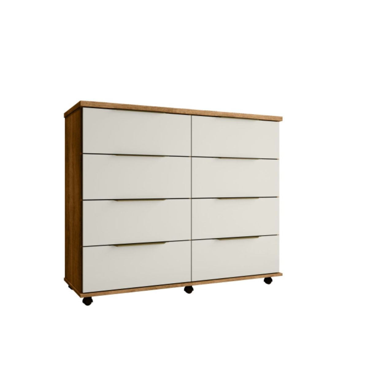 TAHUARI - Comoda 8 cajones Athenas cedro/arena