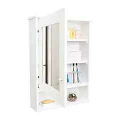 TUHOME - Botiquin Viña 1 Puerta Blanco Con Espejo