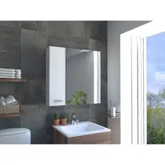 TUHOME - Botiquin 2 Puertas Sines 60x60x149 Cm Blanco Con Espejo