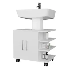 TUHOME - Mueble Para Lavamanos 2 Puertas Bath-55 Blanco
