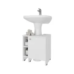 TUHOME - Mueble Para Lavamanos Bath 1 Puerta 509x47x374 Cm Blanco