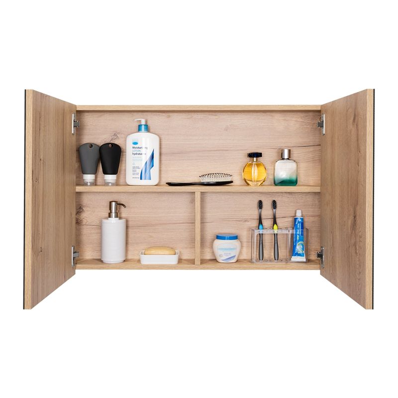 TUHOME - Botiquin 2 Puertas Duna 50x80x141 Cm Con Espejo