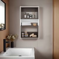 Mueble Auxilar Muro Baño Eco Blanco Y Milan