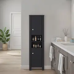 TUHOME - Estante Organizador Baño Vanessa 2 Puertas Wengue