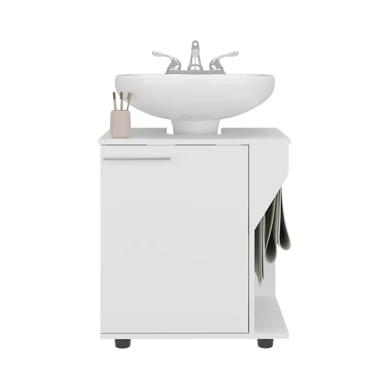 TUHOME - Mueble Para Lavamanos Phillips 1 Puerta Blanco