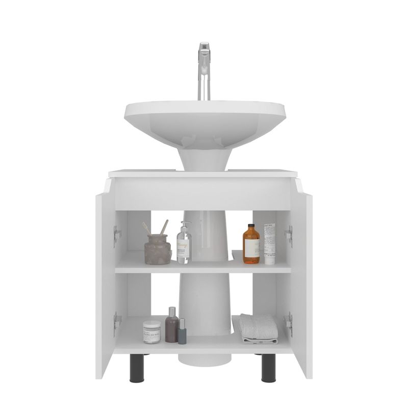 TUHOME - Mueble Para Lavamanos Marlo 2 Puertas Blanco