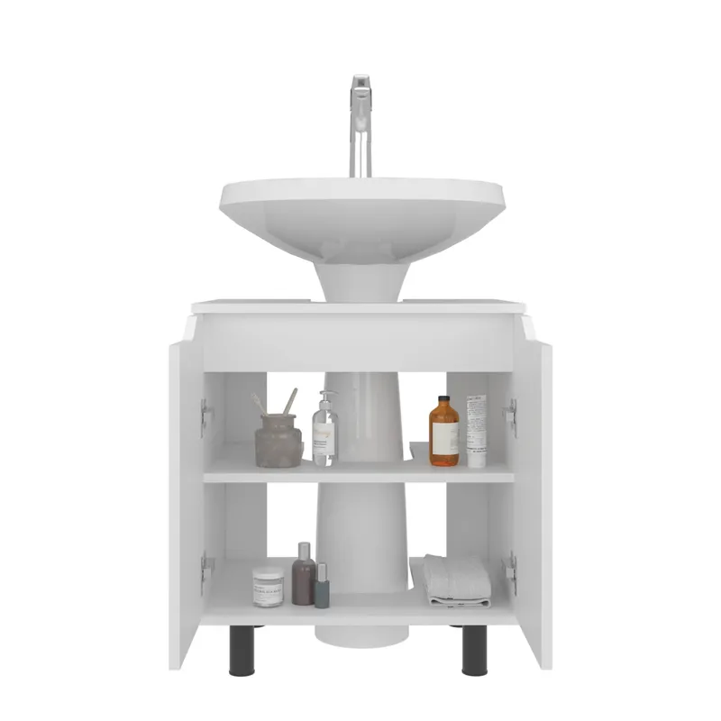 TUHOME - Mueble Para Lavamanos Marlo 2 Puertas Blanco