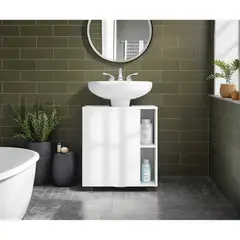 TUHOME - Mueble Para Lavamanos Pascuale 1 Puerta Blanco