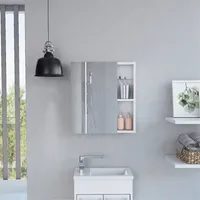 Botiquin 1 Puerta Con Espejo - Blanco 49.7x45x12.2 cm