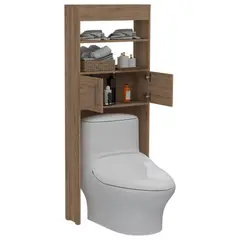 TUHOME - Estante Wc Madrid 2 Puertas 160x624x203 Cm Miel
