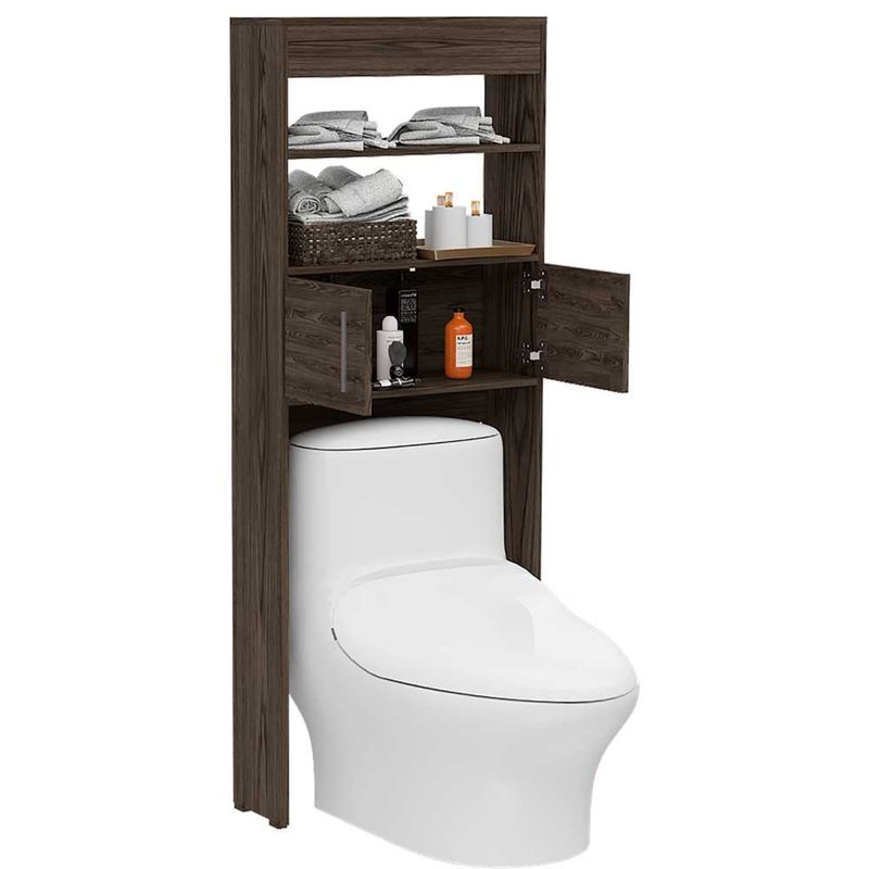 TUHOME - Estante Wc Madrid 2 Puertas 160x624x203 Cm Coñac
