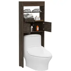TUHOME - Estante Wc Madrid 2 Puertas 160x62x20 Cm Coñac