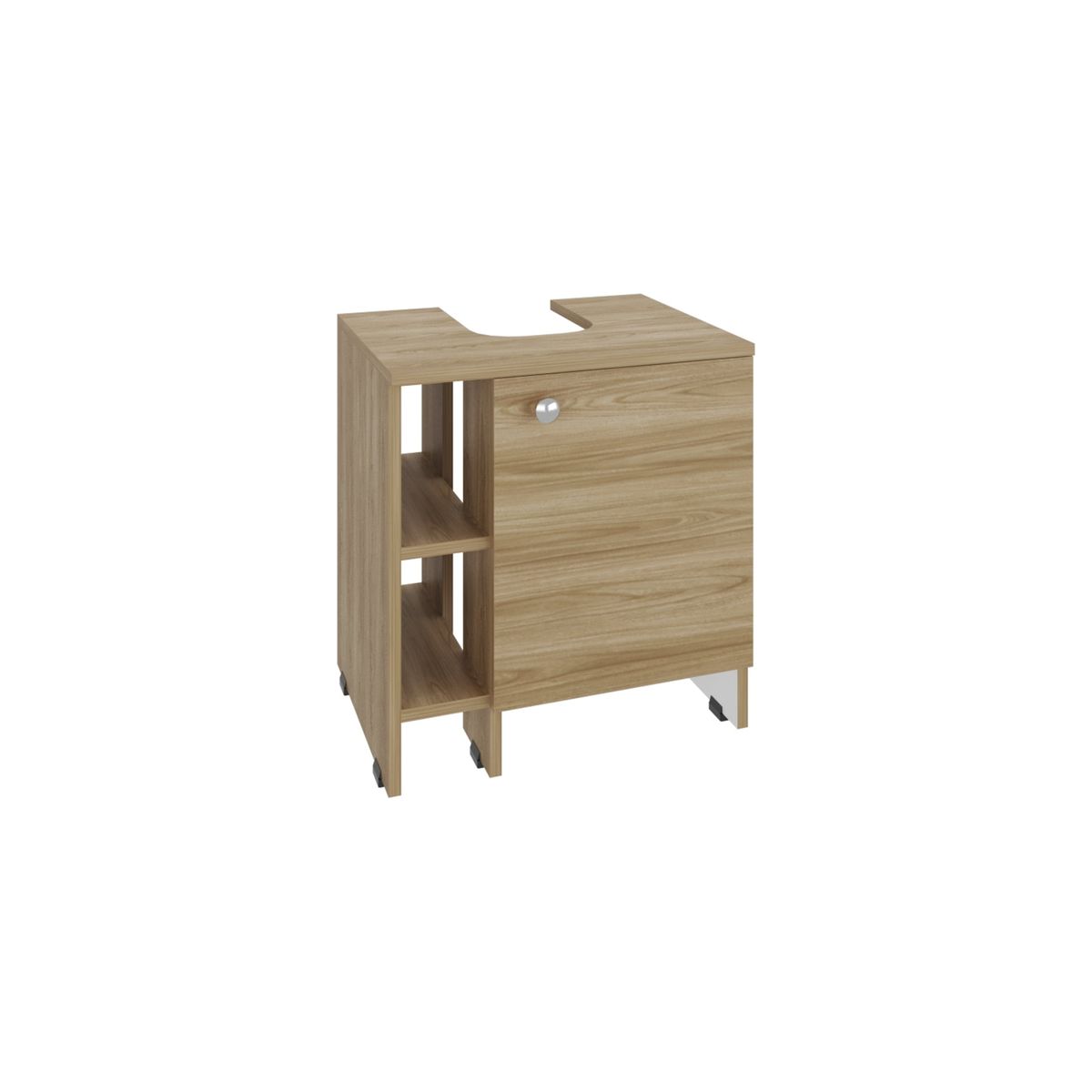 TUHOME - Mueble Para Lavamanos 1 Puerta 509x47x374 Cm Fresno Europeo