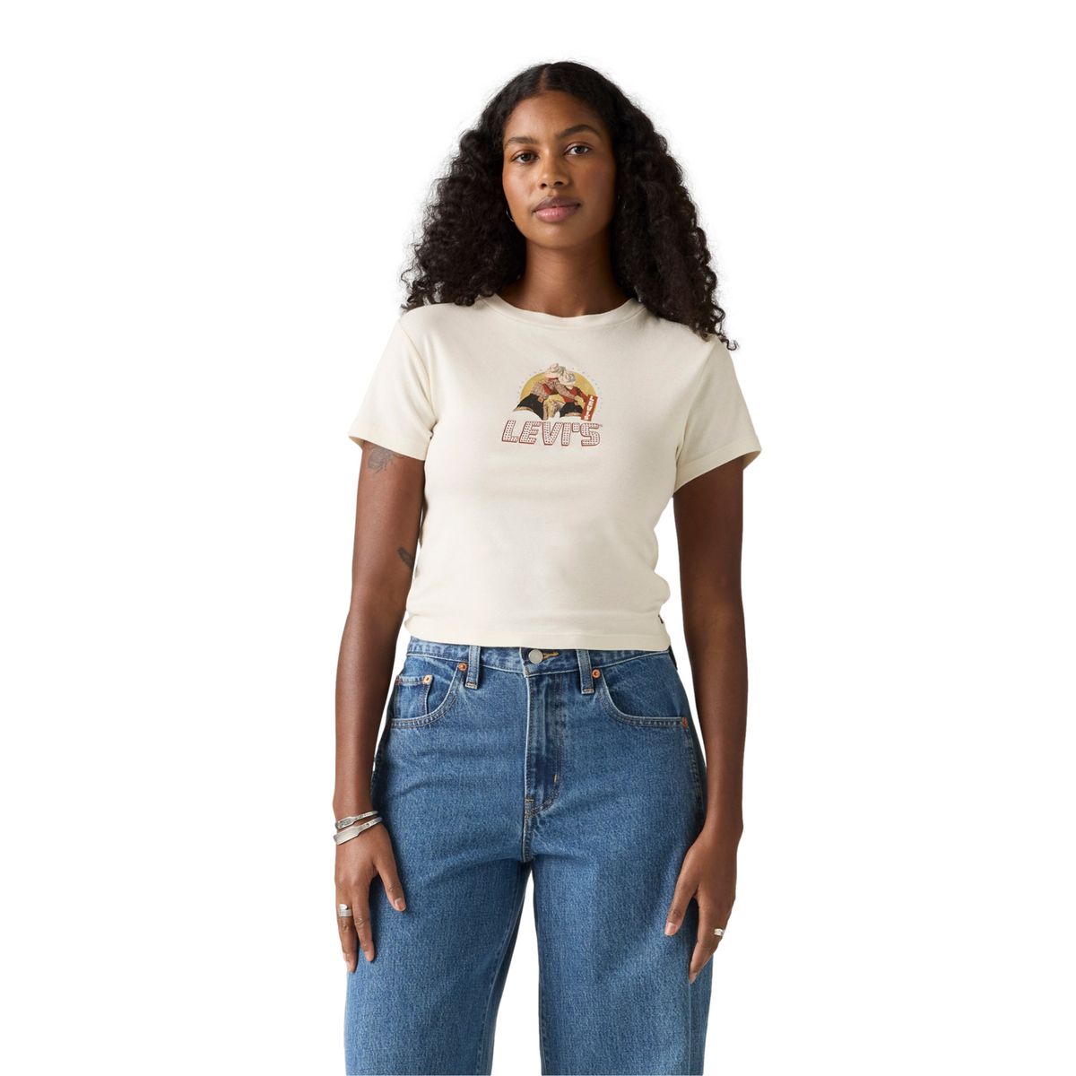 LEVIS - Polera Mujer Essential Sporty Tee Blanco Levis