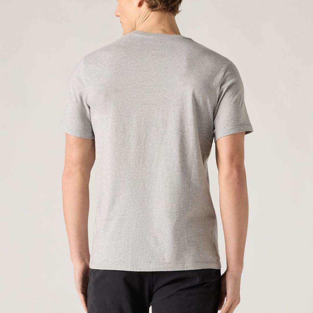 LEVIS - Polera Hombre Cuello Redondo Gris Levis