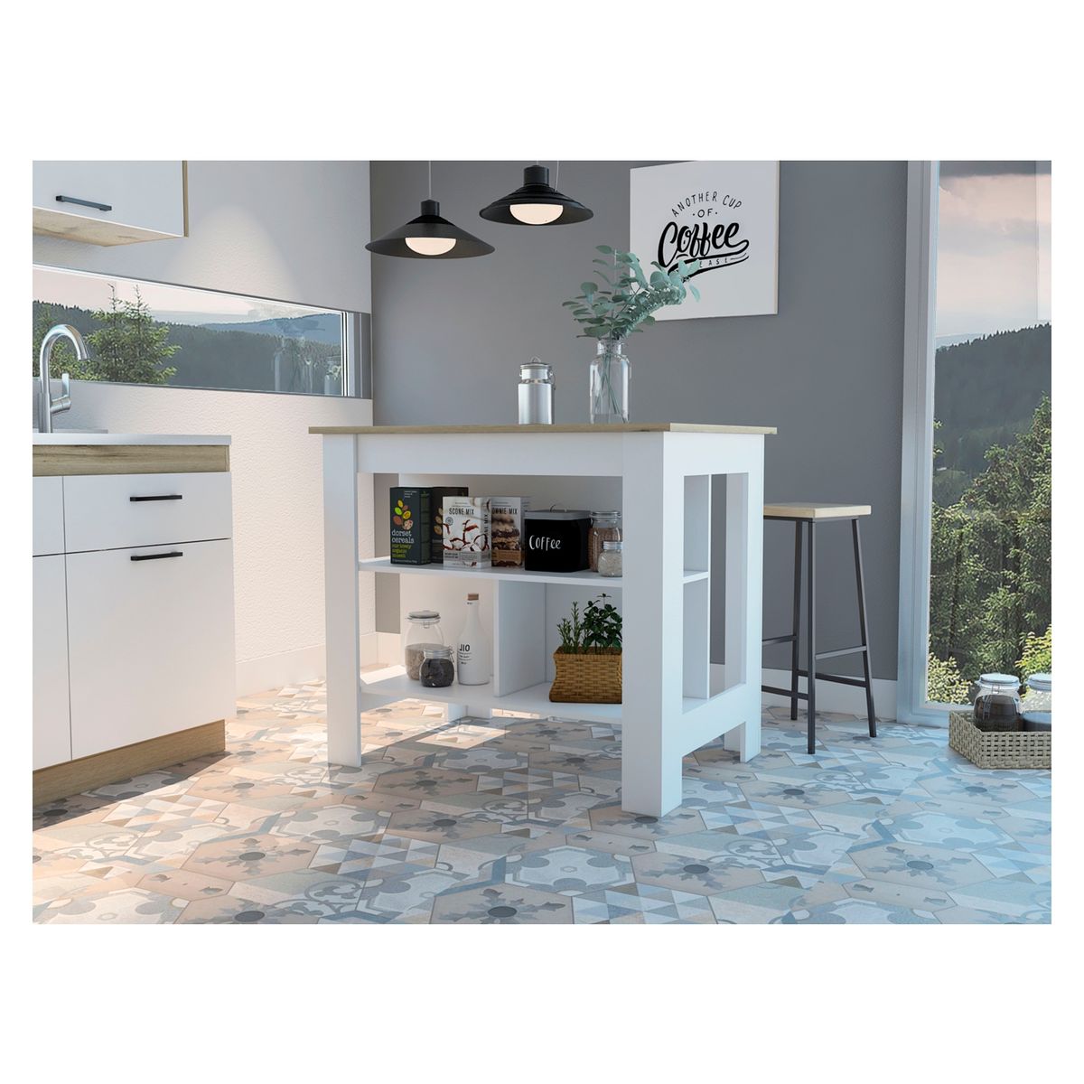 TUHOME - Mueble De Cocina Blanco Tuhome
