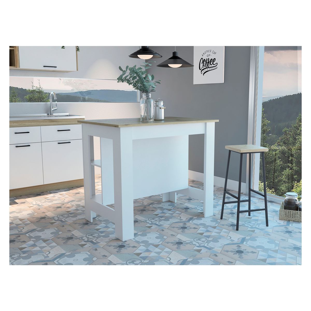 TUHOME - Mueble De Cocina Blanco Tuhome