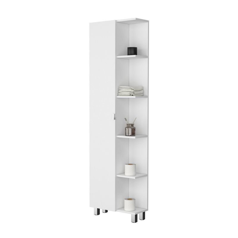 TUHOME - Estante Organizador De Baño Bath 1 Puerta Blanco