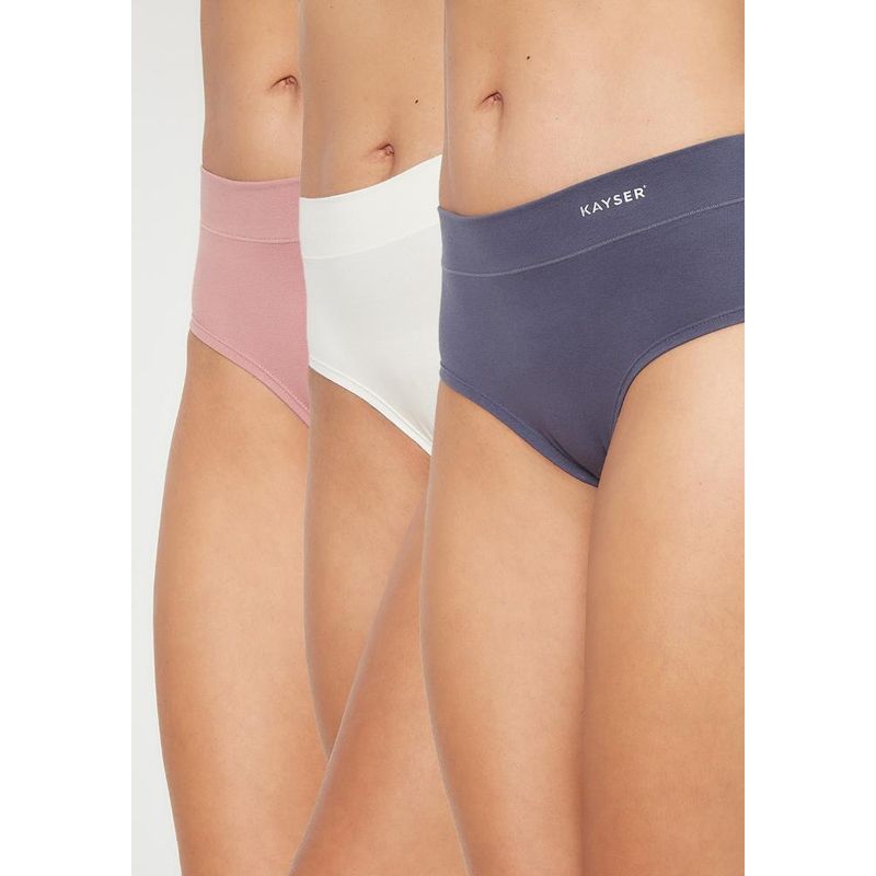 KAYSER - Pack 3X Calzon HI-Leggs Algodón P31180-ROS Kayser - Rosa