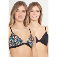 Pack 2X Sosten Soft Microfibra P2500023-NEG3 - Negro