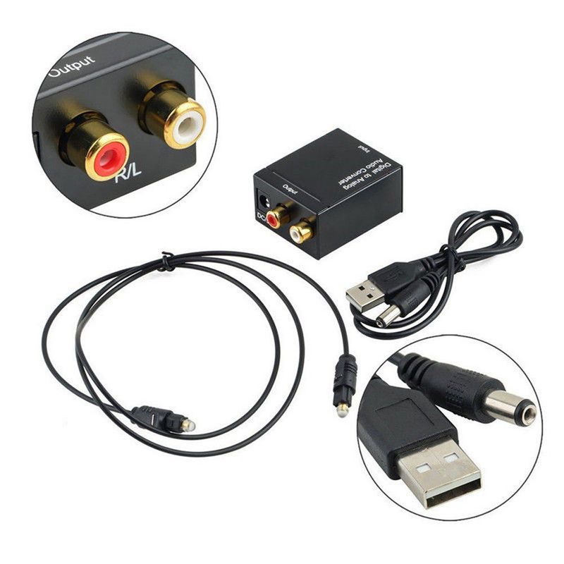 GENERICO - Convertidor Audio Digital Optico A Analogico RCA