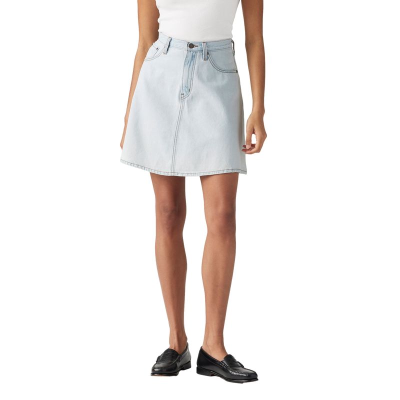LEVIS - Falda Mujer Mini Flounce Skirt Celeste Levis